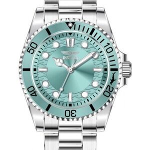Invicta Silver Watch with Blue Dial- 43 MM